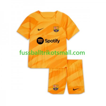 Fußballtrikots FC Barcelona Torwart Kinder 2023-2024 Kurzarm Fourth trikot kaufen